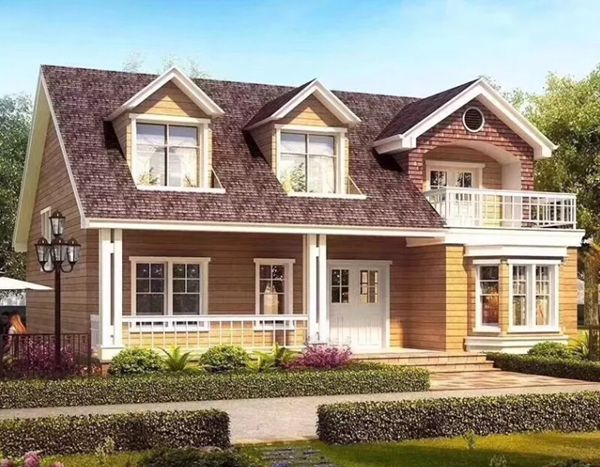 農(nóng)村房子太老土？輕鋼別墅讓房子一點也不土(圖2)