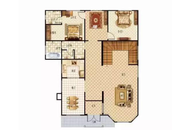 輕鋼別墅312m2簡美風(fēng)格五居室 一不小心美出新高(圖2) 輕鋼別墅312m2簡美風(fēng)格五居室 一不小心美出新高(圖2)