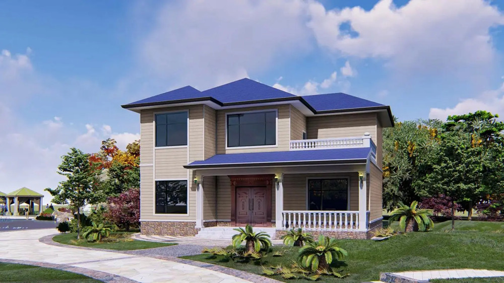 輕鋼別墅能不能做石材電視墻呢？