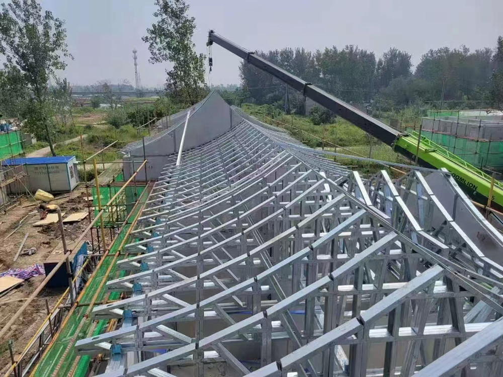 睿婕輕鋼別墅項目施工基地